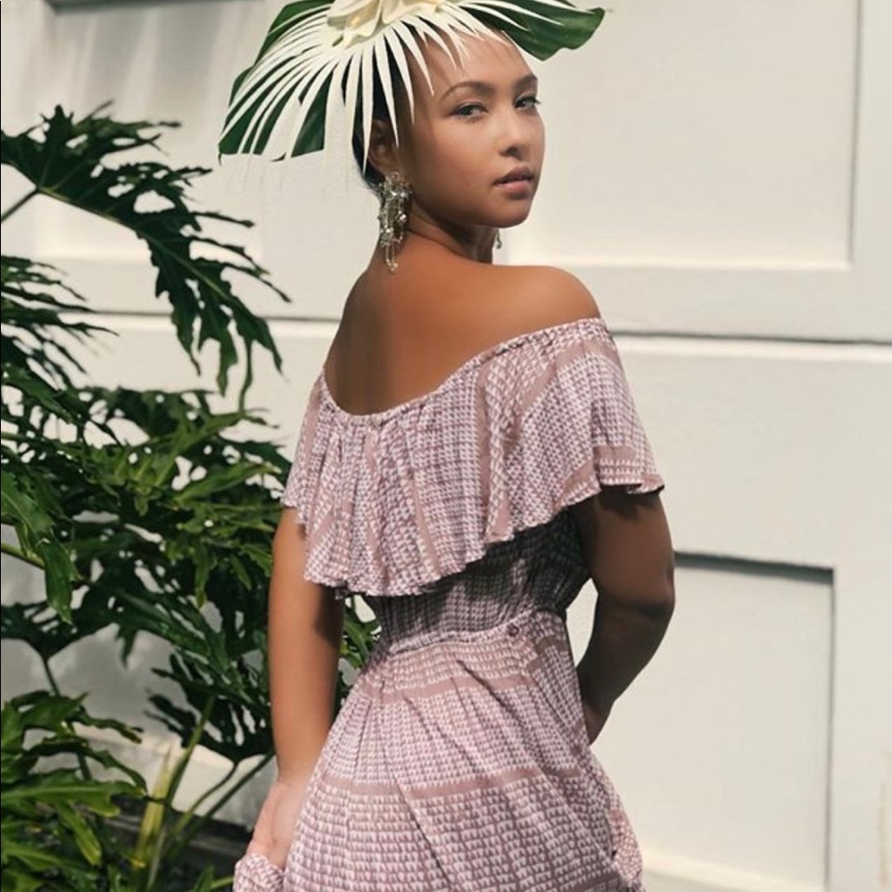 Manaola Lauae Muumuu Hawaiian Maxi Dress